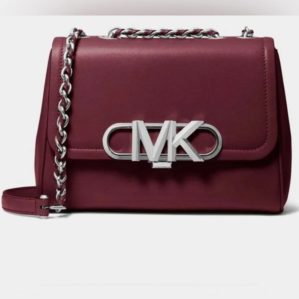 Michael Kors Parker Leather Shoulder Bag - Picture 4 of 9